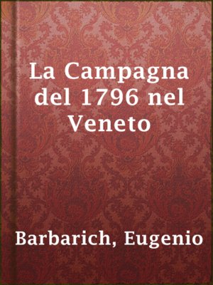cover image of La Campagna del 1796 nel Veneto